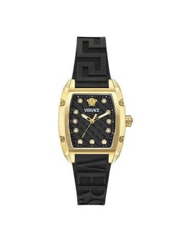 Versace Analoguhr für Damen in Schwarz