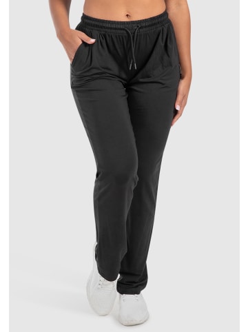 SMILODOX Jogginghose Brielle Modal in Schwarz
