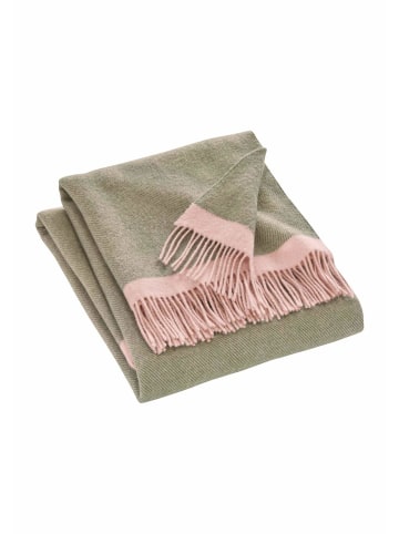 Hessnatur Hessnatur Plaid JONNE aus reiner Bio-Lambswool in oliv