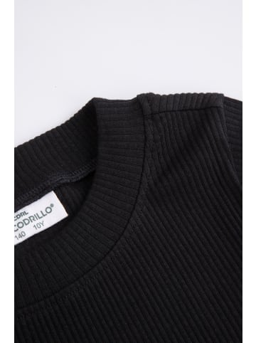 Coccodrillo T-Shirt mit kurzem Ärmel in schwarz