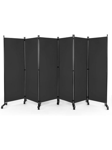 COSTWAY Raumteiler 6 tlg. 172cm in Grau
