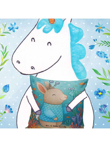 Mr. & Mrs. Panda Dekokissen Sofa Fische Astrologie Design ohne S... in Weiß