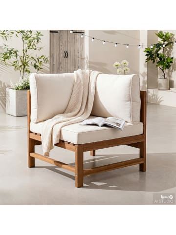 home24 Loungeecke Bayton in Beige / Braun