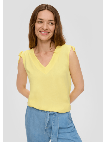 s.Oliver T-Shirt keine Ärmellänge in Gelb