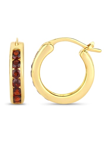 Rafaela Donata Ohrringe Sterling Silber Granat in gelbgold