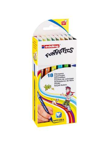 edding Fasermaler edding 15 Funtastic ca. 1 mm Packung mit 18 Farben