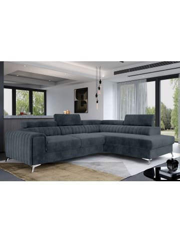 MF Design Lauryn Recamiere Rechts in Grau -  (L) 205 x (B) 278 x (H) 92 cm