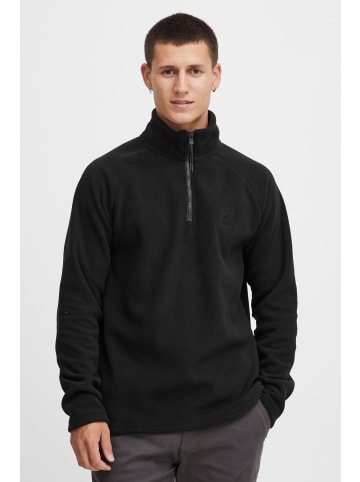 INDICODE Troyer 55652MM Schlichter Basic Fleece Troyer mit Stehkragen in Schwarz