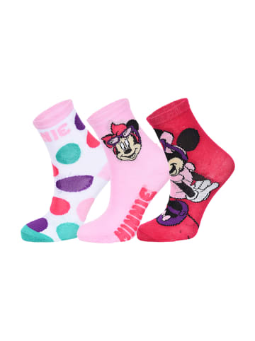 Disney Minnie Mouse 6er-Set: Socken Strümpfe in Mehrfarbig