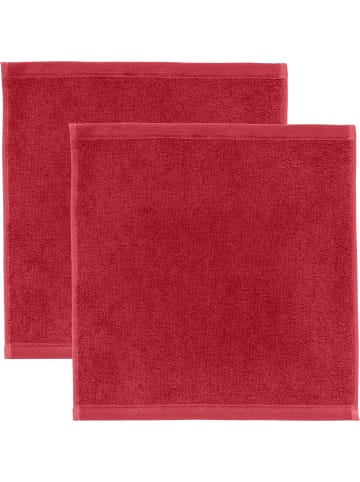 Erwin Müller Frottier Seiftuch 2er-Pack Heidenheim in rot