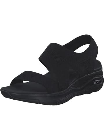 Skechers Keilsandaletten in Schwarz