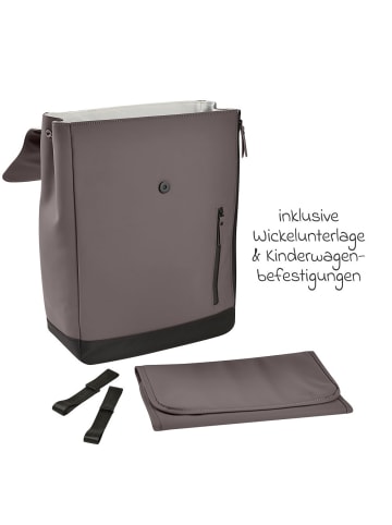 Beaba Wickelrucksack inkl. Wickelunterlage & Kinderwagenbefestigung in grau