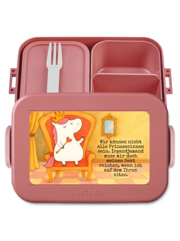 Mr. & Mrs. Panda Lunchbox Einhorn Prinzessin Design mit Spruch in Rot Pastell