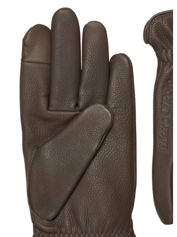 Marc O'Polo Lederhandschuhe in Dark Nickle