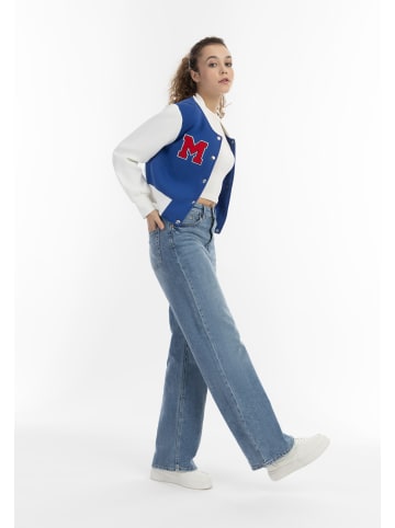 myMo Damen Collegejacke in Königsblau