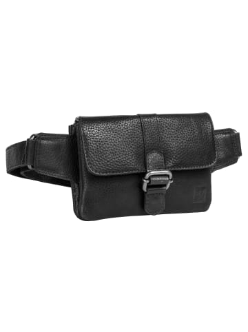 Bodenschatz Gürteltasche echt Leder in schwarz