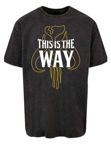 F4NT4STIC Oversize T-Shirt Star Wars The Mandalorian The Way in schwarz
