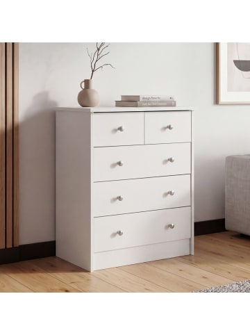 FineBuy Sideboard in Weiß / Spanplatte / 60x35x70