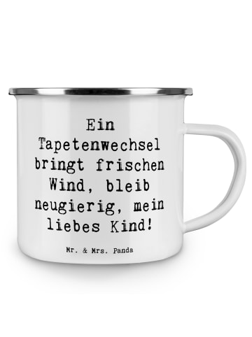 Mr. & Mrs. Panda Campingtasse Spruch Umzug neue Stadt mit Spruch in Weiß