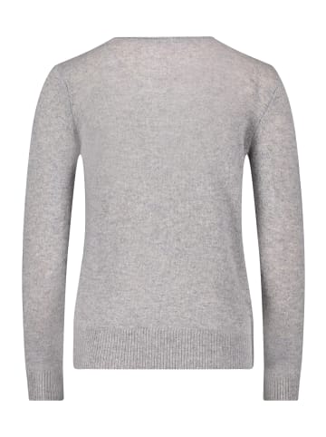 Betty Barclay Kaschmir-Pullover mit Rundhalsausschnitt in Light Silver Melange