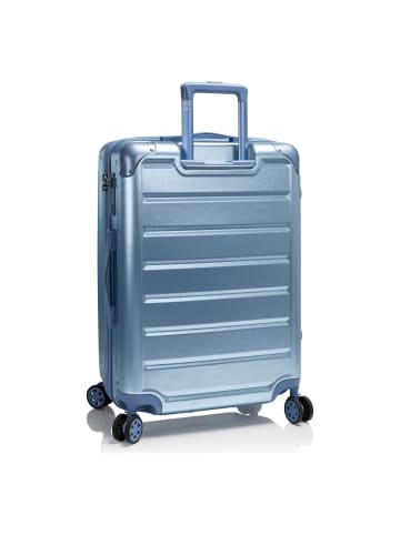 Heys Alumix 4 Rollen Trolley M 66 cm mit Dehnfalte icy blue