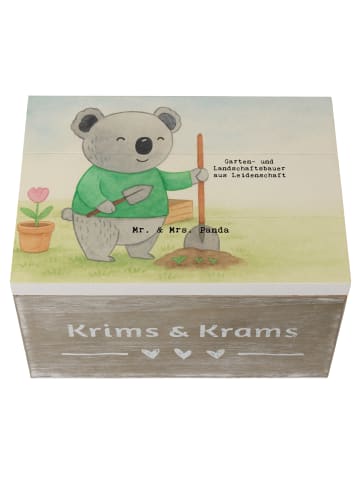 Mr. & Mrs. Panda Aufbewahrungsbox Garten- und Landschaftsbauer L... in Weiß