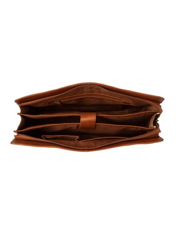The Chesterfield Brand Fidenza Schultertasche Leder 40 cm Laptopfach cognac