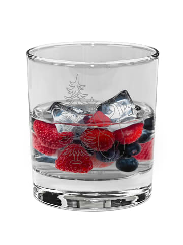 Mr. & Mrs. Panda gravur glas Pinguin Weihnachtsbaum ohne Spruch in Transparent