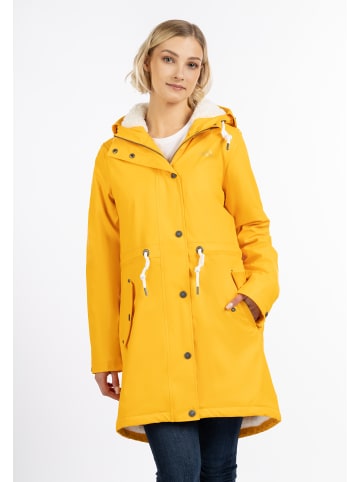 ICEBOUND Damen Regenmantel Mit Teddyfutter in Sonnengelb