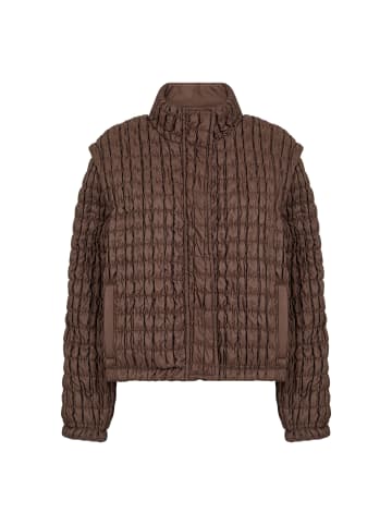 soyaconcept Kurze gesteppte Jacke in Hot Fudge