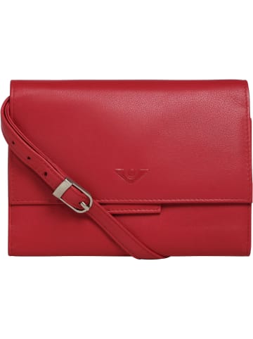 VLD VOi Leather Design Soft Kimmie Clutch Tasche RFID Leder 17 cm in rot