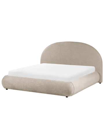 Beliani 2-tlg Doppelbett GRASSE in Beige