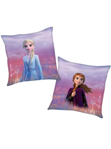Disney Frozen Anna & Elsa | Kinder Deko-Kissen 40 x 40 cm | Disney Eiskönigin Frozen