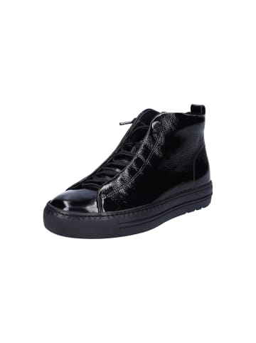 Paul Green High-Top Sneaker in Schwarz Lack