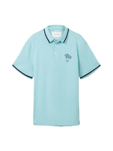 Tom Tailor Poloshirt SLUB in Blau