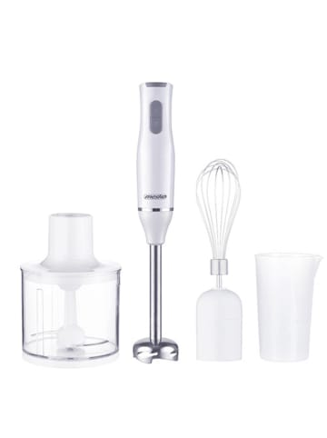 mesko MS 4629 Stabmixer Set | 500W | Zerkleinerer, Becher & Schneebesen in Weiß