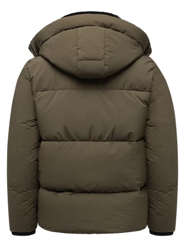 Humy Winterjacke mit Fleecefutter in Olive