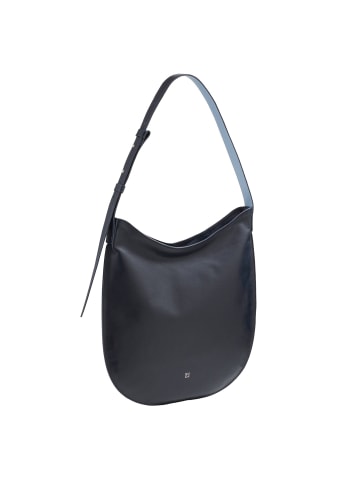 DuDu Sylvie Schultertasche Leder 36.5 cm in navy