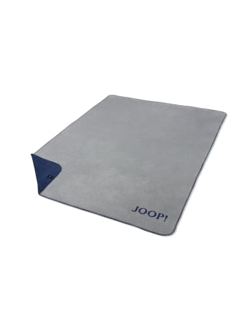 JOOP! JOOP! UNI-DOUBLEFACE Wohndecke 150x200cm, Silber-Navy