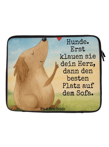 Mr. & Mrs. Panda Notebook Tasche Hund Liebe Design mit Spruch in Weiß