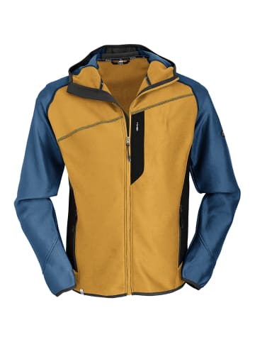 Maul Sport Stretchfleecejacke Taufstein II mit Kapuze in Senf