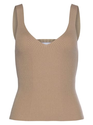 LASCANA Stricktop in camelfarben