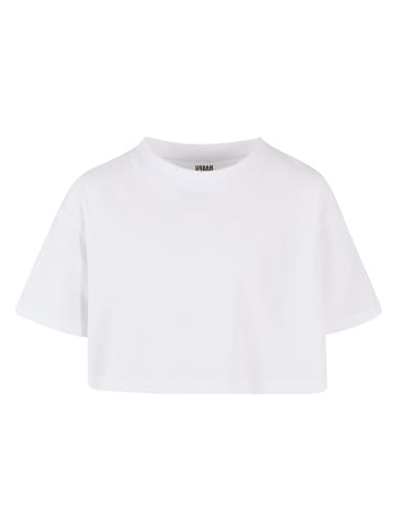 Urban Classics Cropped T-Shirts in white+white