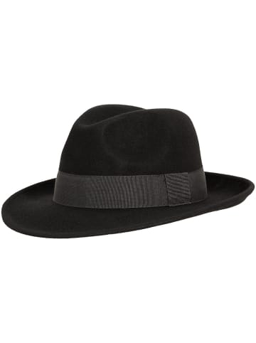 fiebig Wollfilzhut in schwarz in schwarz