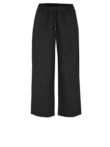 Toni Hose Pia Wide Leg 3/4 in Schwarz