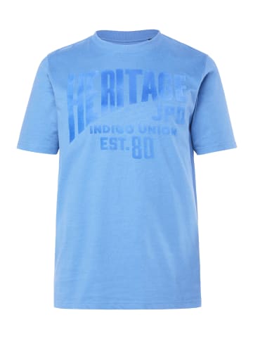 JP1880 Kurzarm T-Shirt in jeansblau