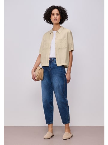 Street One Bluse mit Kragen in Smoke Beige