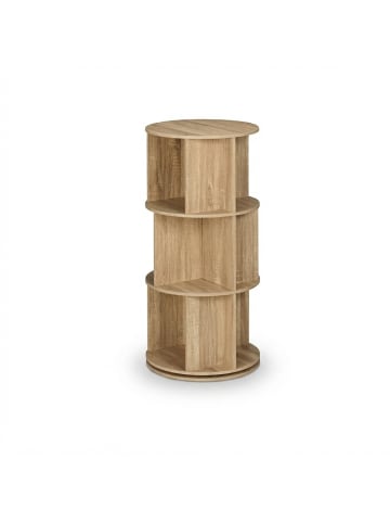 relaxdays Bücherregal in Natur - (H)104 x Ø 50 cm