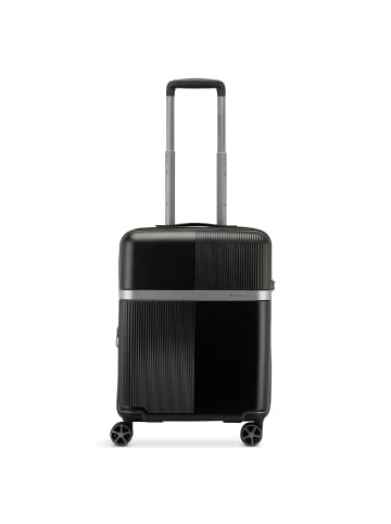 Roncato Airglam 4 Rollen Kabinentrolley S 55 cm mit Dehnfalte in nero