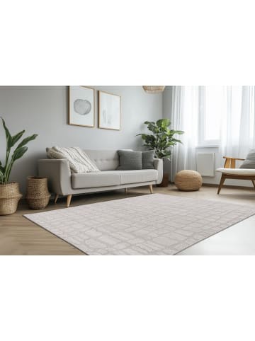 Vivorum Wohnzimmer / Schlafzimmer  Kurzflor Teppich Angel 125 in silber